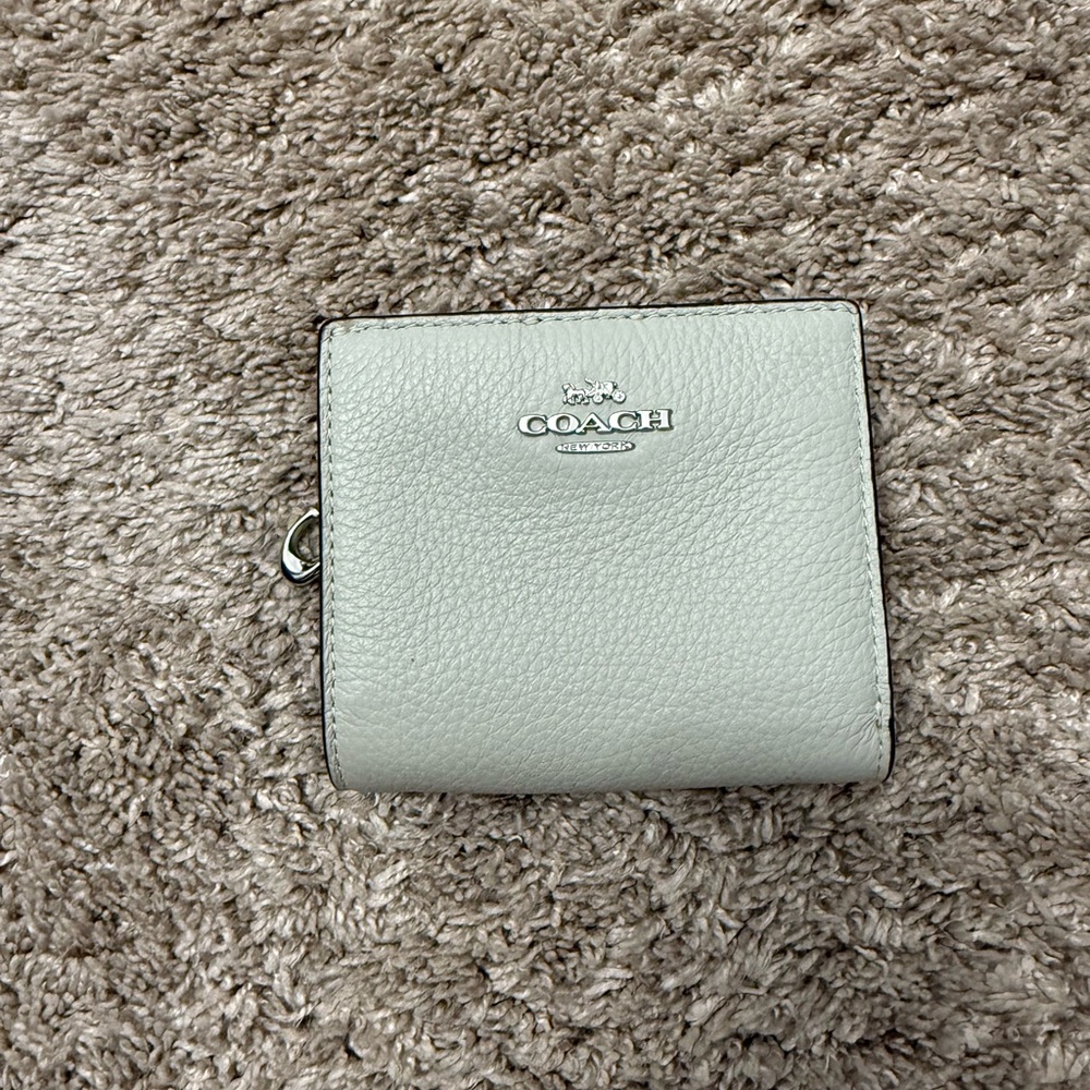 Coach Women's Sage Green Leather Wallet